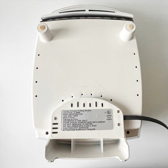 George Foreman Lean Mean Fat Grilling Machine Extra Family Size GR26VT White - Picture 7 of 8